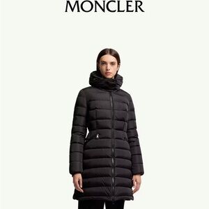 Moncler Women's Flammette Black Hooded Puffer Jacket